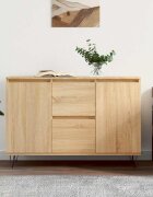 vidaXL Сайдборд дъб сонома 1015x35x70 см инженерно дърво