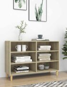 vidaXL Сайдборд дъб сонома 1035x35x70 см инженерно дърво