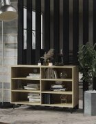 vidaXL Сайдборд дъб сонома 1035x35x70 см инженерно дърво