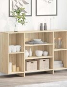 vidaXL Сайдборд дъб сонома 120x30x75 см инженерно дърво