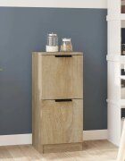 vidaXL Сайдборд дъб сонома 30x30x70 см инженерно дърво