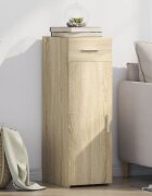 vidaXL Сайдборд дъб сонома 30x425x93 см инженерно дърво