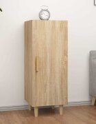 vidaXL Сайдборд дъб сонома 345x34x90 см инженерно дърво