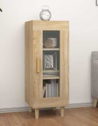 vidaXL Сайдборд дъб сонома 345x34x90 см инженерно дърво