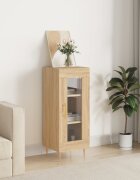 vidaXL Сайдборд дъб сонома 345x34x90 см инженерно дърво
