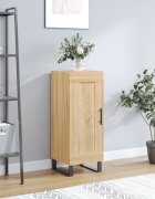 vidaXL Сайдборд дъб сонома 345x34x90 см инженерно дърво