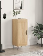 vidaXL Сайдборд дъб сонома 345x34x90 см инженерно дърво