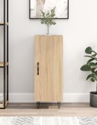 vidaXL Сайдборд дъб сонома 345x34x90 см инженерно дърво