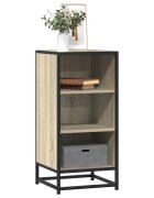 vidaXL Сайдборд дъб сонома 355x35x76 см инженерно дърво и метал
