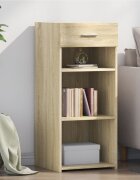 vidaXL Сайдборд дъб сонома 40x425x93 см инженерно дърво
