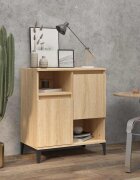 vidaXL Сайдборд дъб сонома 60x35x70 см инженерно дърво
