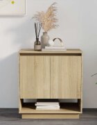 vidaXL Сайдборд дъб сонома 70x41x75 см инженерно дърво