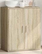 vidaXL Сайдборд дъб сонома 79x38x80 см инженерно дърво