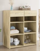 vidaXL Сайдборд дъб сонома 80x425x93 см инженерно дърво