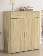 vidaXL Сайдборд дъб сонома 80x425x93 см инженерно дърво