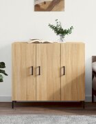 vidaXL Сайдборд дъб сонома 90x34x80 см инженерно дърво