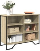 vidaXL Сайдборд дъб сонома 91x355x745 см инженерно дърво