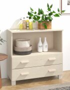 vidaXL Сайдборд HAMAR меденокафяв 85x35x80 см борово дърво масив