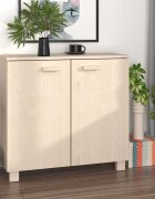 vidaXL Сайдборд HAMAR меденокафяв 85x35x80 см борово дърво масив