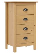 vidaXL Сайдборд Hill 46x35x80 см борово дърво масив
