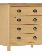 vidaXL Сайдборд Hill 79x40x80 см борово дърво масив