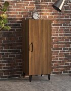 vidaXL Сайдборд кафяв дъб 345x34x90 см инженерно дърво