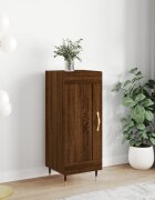 vidaXL Сайдборд кафяв дъб 345x34x90 см инженерно дърво