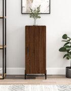 vidaXL Сайдборд кафяв дъб 345x34x90 см инженерно дърво