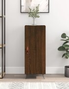 vidaXL Сайдборд кафяв дъб 345x34x90 см инженерно дърво