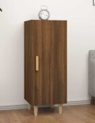 vidaXL Сайдборд кафяв дъб 345x34x90 см инженерно дърво