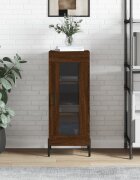 vidaXL Сайдборд кафяв дъб 345x34x90 см инженерно дърво