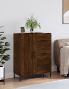 vidaXL Сайдборд Кафяв дъб 695x34x90 см инженерно дърво
