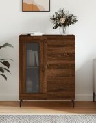 vidaXL Сайдборд Кафяв дъб 695x34x90 см инженерно дърво