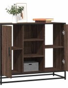 vidaXL Сайдборд кафяв дъб 92x35x76 см инженерно дърво
