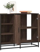 vidaXL Сайдборд кафяв дъб 92x35x76 см инженерно дърво