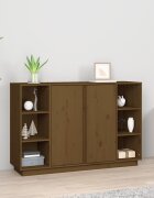 vidaXL Сайдборд меденокафяв 120x35x80 см бор масив