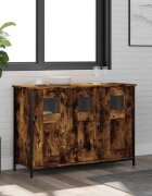 vidaXL Сайдборд опушен дъб 100x35x70 см инженерно дърво