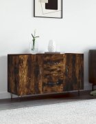 vidaXL Сайдборд опушен дъб 100x36x60 см инженерно дърво