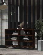 vidaXL Сайдборд опушен дъб 1035x35x70 см инженерно дърво