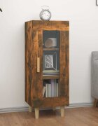vidaXL Сайдборд опушен дъб 345x34x90 см инженерно дърво