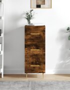 vidaXL Сайдборд опушен дъб 345x34x90 см инженерно дърво