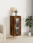vidaXL Сайдборд опушен дъб 345x34x90 см инженерно дърво