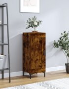 vidaXL Сайдборд опушен дъб 345x34x90 см инженерно дърво