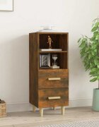vidaXL Сайдборд опушен дъб 345x34x90 см инженерно дърво