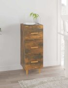 vidaXL Сайдборд опушен дъб 345x34x90 см инженерно дърво