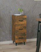 vidaXL Сайдборд опушен дъб 345x34x90 см инженерно дърво
