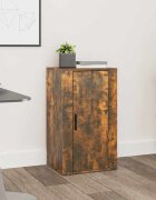 vidaXL Сайдборд опушен дъб 40x33x70 см инженерно дърво