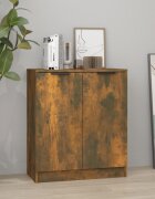 vidaXL Сайдборд опушен дъб 60x30x70 см инженерно дърво