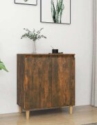 vidaXL Сайдборд опушен дъб 60x35x70 см инженерно дърво