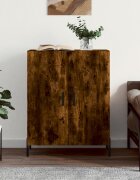 vidaXL Сайдборд опушен дъб 695x34x90 см инженерно дърво